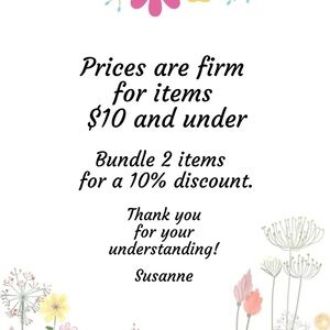 Bundle 2 or more items for a 10% discount!